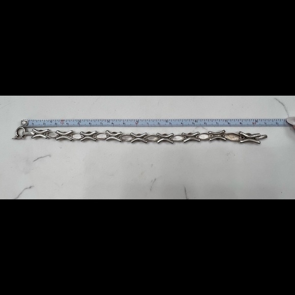 18K Rose Gold and 950 Sterling Silver Bracelet - Picture 4 of 7